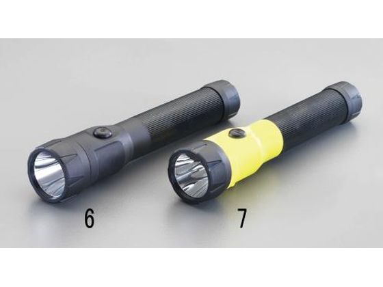 エスコ 充電式 フラッシュライト LED 黄・黒 EA758SD-7