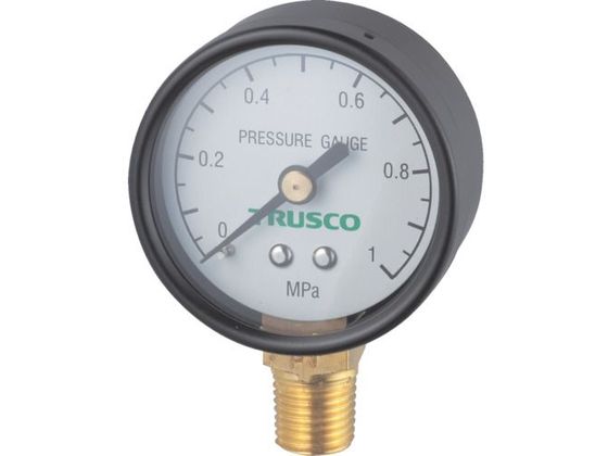 TRUSCO 圧力計 表示板径Φ50 立型口径R1／4表示 TP-G50A