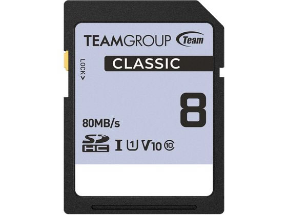 TEAM SDHC UHS-I U1 Classicシリーズ8GB TSDHC8GIV1001