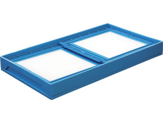 KUNIMORI プラスチック折畳み コンテナ パタコン N-180 ブルー 7605366