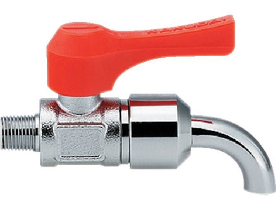カクダイ ミニチュアボールバルブ 呼び径(A)R3/8 全長69.0 オレンジ 651-907-10 カクダイ ミニチュアボールバルブ 呼び径(A)R3/8 全長69.0 オレンジ 651-907-10