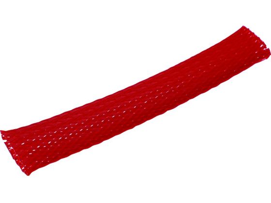 TRUSCO カラー編組チューブ 自然折径28mm 長さ10m 1巻 赤 BTC-25-R TRUSCO カラー編組チューブ 自然折径28mm 長さ10m 1巻 赤 BTC-25-R