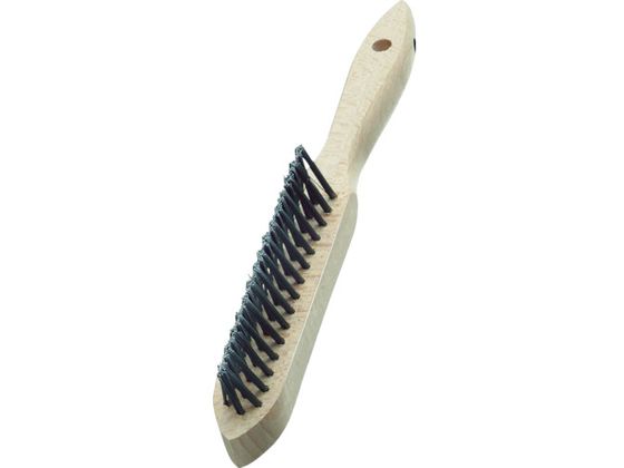 LESSMANN 3行リベット 木柄ハンドブラシ 鋼線 120801 LESSMANN 3行リベット 木柄ハンドブラシ 鋼線 120801