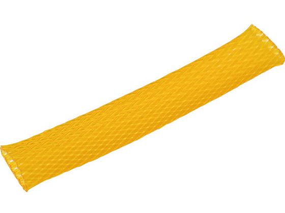 TRUSCO カラー編組チューブ 自然折径28mm 長さ10m 1巻 黄 BTC-25-Y TRUSCO カラー編組チューブ 自然折径28mm 長さ10m 1巻 黄 BTC-25-Y