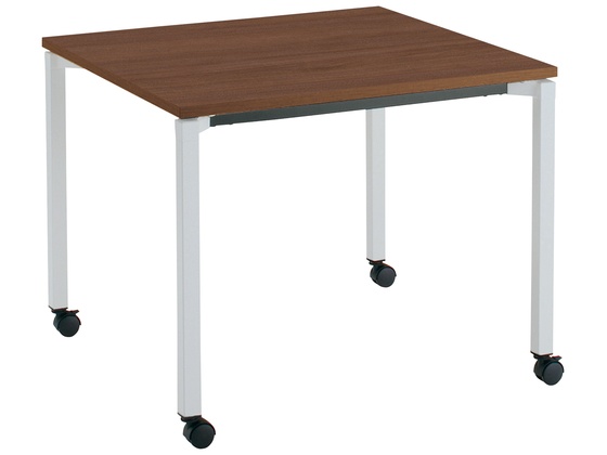 コクヨ ミーティングJUTO 角脚キャスター ブラウン W900×D900