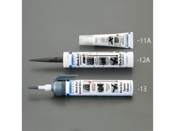 エスコ シリコーンシーラント 自動車用 黒 310ml EA930AH-12A