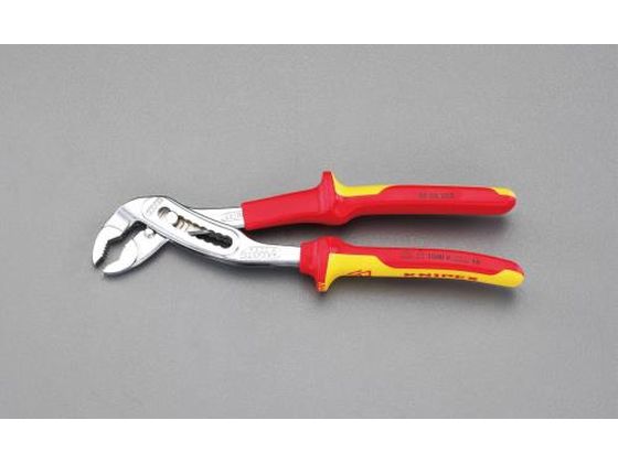 エスコ ウォーターポンププライヤー 絶縁 2" 250mm EA531EK-250 エスコ ウォーターポンププライヤー 絶縁 2" 250mm EA531EK-250