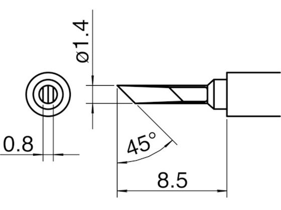 白光 こて先/KN型 T30-KN 白光 こて先/KN型 T30-KN