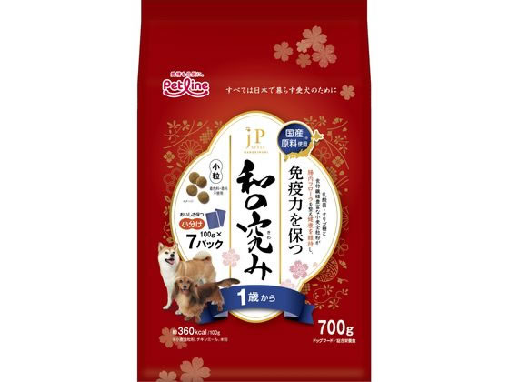 ペットライン JPスタイル和の究み 小粒 1歳から 700g ペットライン JPスタイル和の究み 小粒 1歳から 700g