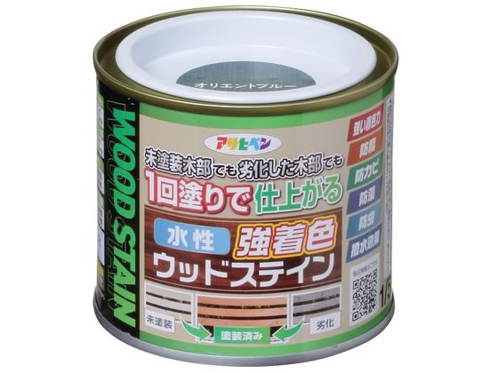アサヒペン 水性強着色ウッドステイン 1／5L オリエントブルー