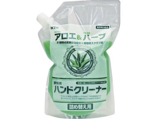 KYK ハーブ&アロエ ハンドクリーナー2L 詰め替え用 35-025