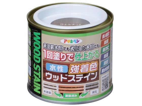 アサヒペン 水性強着色ウッドステイン 1／5L ウォルナット