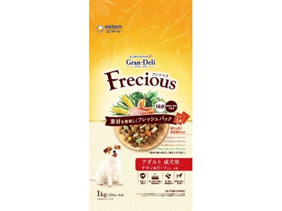 ユニ・チャーム グラン・デリ フレシャス アダルト チキン&ビーフ 1kg ユニ・チャーム グラン・デリ フレシャス アダルト チキン&ビーフ 1kg