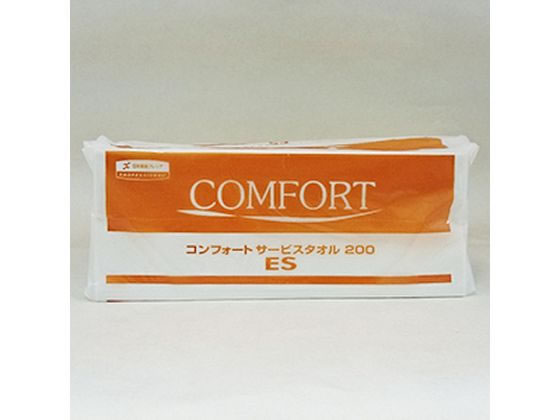 クレシア コンフオートサービスタオル 200ES 200枚