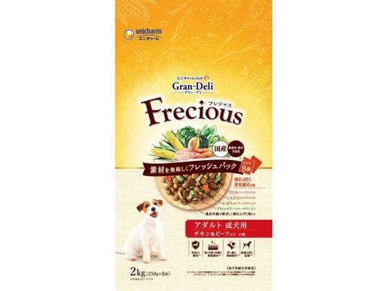 ユニ・チャーム グラン・デリ フレシャス アダルト チキン&ビーフ 2kg ユニ・チャーム グラン・デリ フレシャス アダルト チキン&ビーフ 2kg