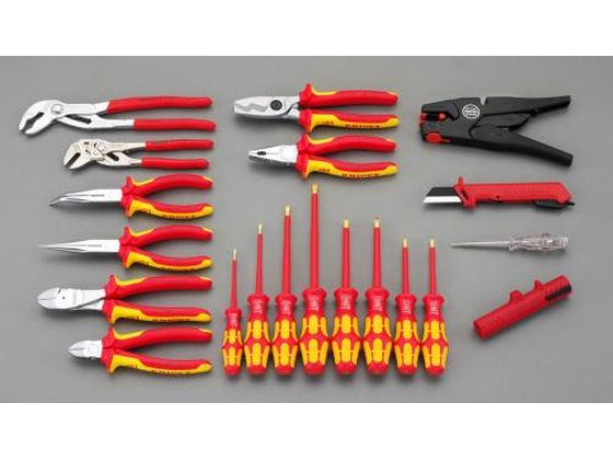 ●メーカー：ＫＮＩＰＥＸ（クニペックス）●型番：００２１２０●【セット内容】：２０点セット●１０００Ｖ絶縁１８０ｍｍペンチ●１０００Ｖ絶縁２００ｍｍロングノーズプライヤー●１０００Ｖ絶縁２００ｍｍロン