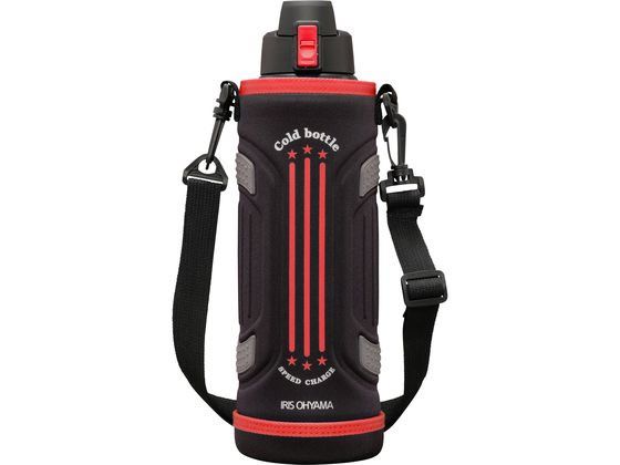 アイリスオーヤマ ステンレスケータイボトルダイレクトボトル レッド 1.5L