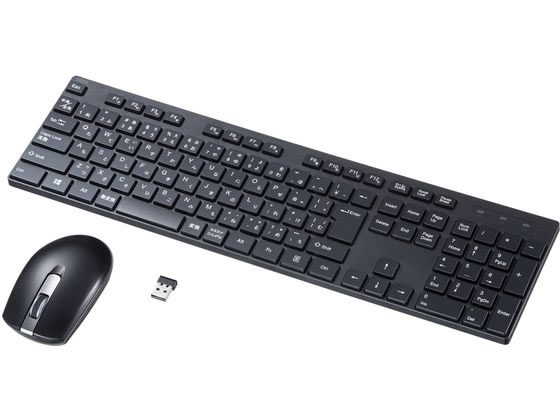 サンワサプライ 静音マウス付ワイヤレスキーボード SKB-WL39SETBK サンワサプライ 静音マウス付ワイヤレスキーボード SKB-WL39SETBK