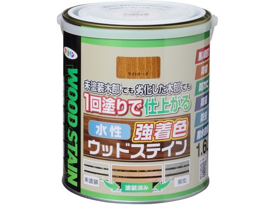 アサヒペン 水性強着色ウッドステイン 1.6L ライトオーク