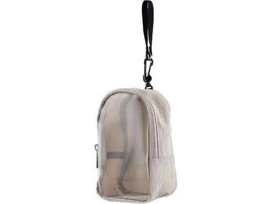 ナカバヤシ シースルーミニリュック ライトベージュ SZC-PO01LBG