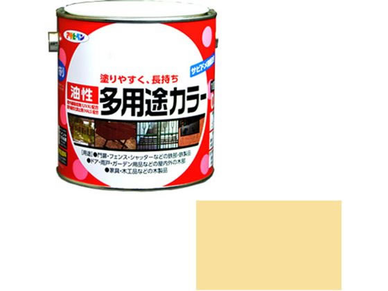アサヒペン 油性多用途カラー 0.7L クリーム