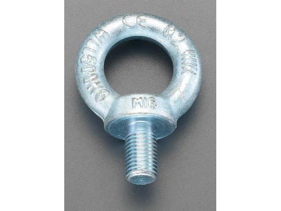 ●材質：鍛造鋼（亜鉛メッキ）●ＤＩＮ５８０●ねじ径：Ｍ１２●内径：３０ｍｍ●線径：１２ｍｍ●使用荷重：３４０ｋｇ