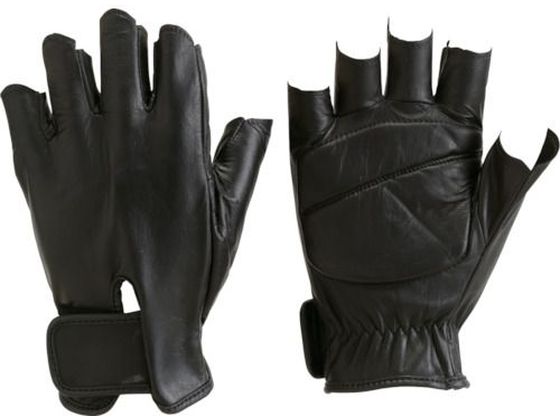 TRUSCO 防振防滑手袋 ハーフフィンガー LLサイズ TPG855-LL