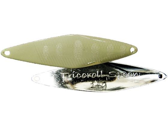 ジャッカル TM トリコロールスプーン 19g #パールグロー