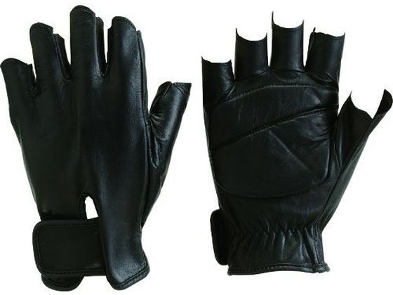TRUSCO 防振防滑手袋 ハーフフィンガー Mサイズ TPG855-M