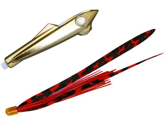 ジャッカル ビンビンロケット 20g #F208 メッキGD シマレッド ジャッカル ビンビンロケット 20g #F208 メッキGD シマレッド