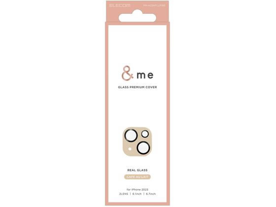 エレコム iPhone15 15Plusレンズカバーガラス&me PMA23AFLLP1BE エレコム iPhone15 15Plusレンズカバーガラス&me PMA23AFLLP1BE