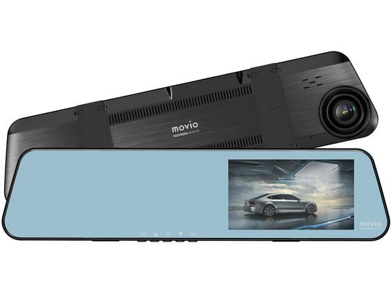 ナガオカ 前後2カメラ ミラー型ドライブレコーダー MDVR304MRREAR