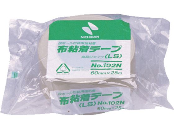 ニチバン 布粘着テープ102N黄土-60 60mm×25m 102N7-60 ニチバン 布粘着テープ102N黄土-60 60mm×25m 102N7-60
