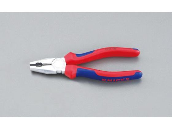 エスコ 電工ペンチ グリップ付 メッキ 160mm EA534KC-21