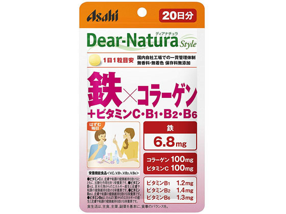 アサヒグループ食品 ディアナチュラ スタイル 鉄×コラーゲン(20日) アサヒグループ食品 ディアナチュラ スタイル 鉄×コラーゲン(20日)