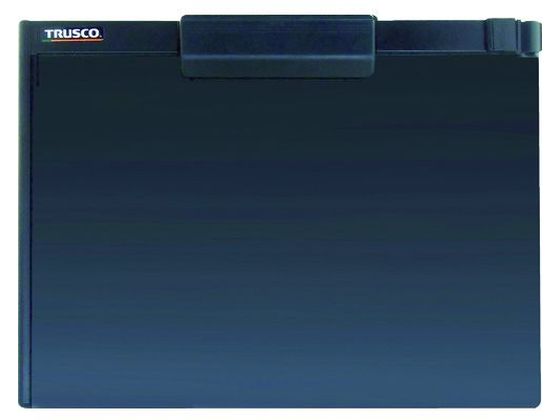 TRUSCO ペンホルダー付クリップボード A4横 黒 TCB-A4S-BK