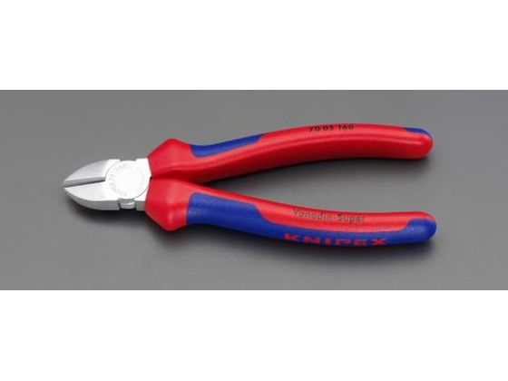 エスコ 電工ニッパー グリップ付 メッキ 125mm EA536K-1