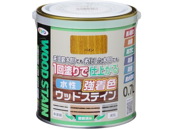 アサヒペン 水性強着色ウッドステイン 0.7L パイン