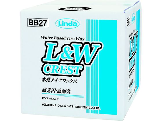 Linda L & Wクレスト 水性タイヤワックス 18kg BB27 Linda L & Wクレスト 水性タイヤワックス 18kg BB27