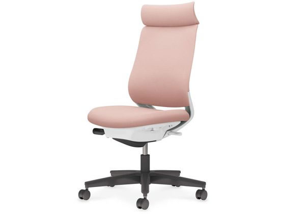 コクヨ ミトラ2 布 アディショナル肘無 黒脚本体白アッシュピンク コクヨ ミトラ2 布 アディショナル肘無 黒脚本体白アッシュピンク