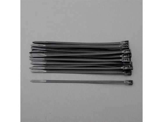 エスコ 結束バンド リリースタイプ 黒 100本 150mm EA475ES-150