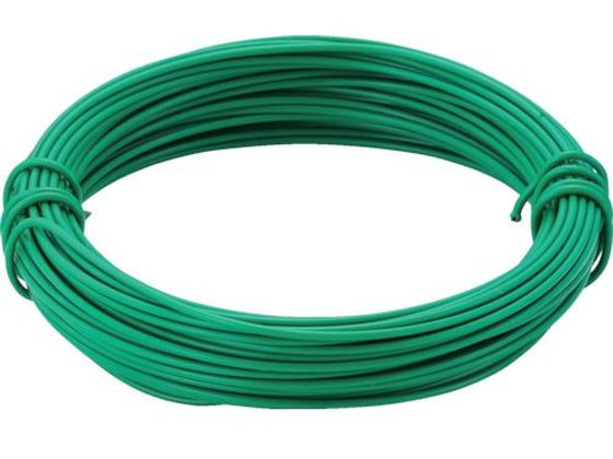 TRUSCO カラー針金 小巻タイプ・20番手 緑 線径0.9mm