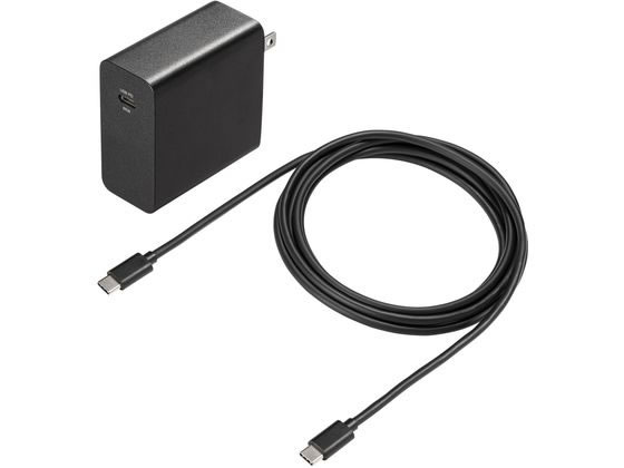 サンワサプライ USB PD対応AC充電器(PD65W・Type-Cケーブル付き) サンワサプライ USB PD対応AC充電器(PD65W・Type-Cケーブル付き)