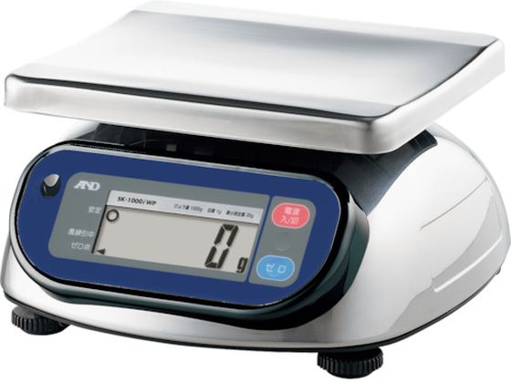 A & D 防塵防水デジタルはかり(検定付・3区) SK2000IWP-A3