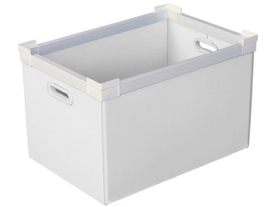 KUNIMORI プラダン NSコンテナ 50L(SWコーナー)ホワイト
