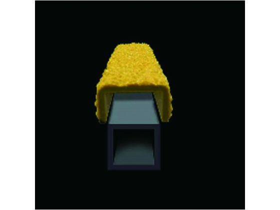 はしご用滑止カバー 25×25×405mm 角型 黄