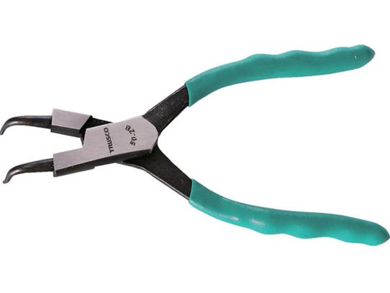 TRUSCO スナップリングプライヤー 孔用 Φ1.8 曲爪50型 50-2B TRUSCO スナップリングプライヤー 孔用 Φ1.8 曲爪50型 50-2B