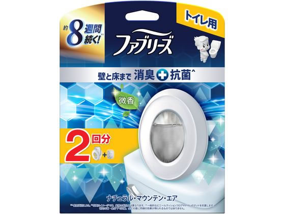P & G ファブリーズ トイレ用消臭剤+抗菌 ナチュラルマウンテンエア微香 2回 P & G ファブリーズ トイレ用消臭剤+抗菌 ナチュラルマウンテンエア微香 2回