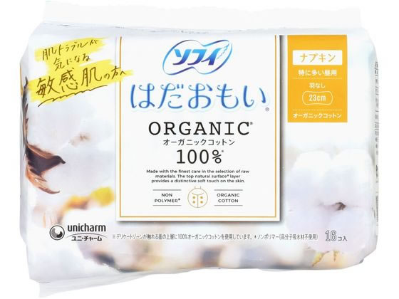 ユニ・チャーム ソフィ はだおもい オーガニックコットン 特多昼 羽ナシ 16コ ユニ・チャーム ソフィ はだおもい オーガニックコットン 特多昼 羽ナシ 16コ
