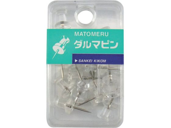 サンケー ダルマピン 透明 (18個入) MPDR-01T